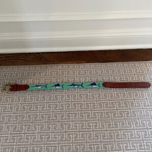Smathers & Branson Billfish Children’s Needlepoint Belt - Sz: Small 2-4yrs